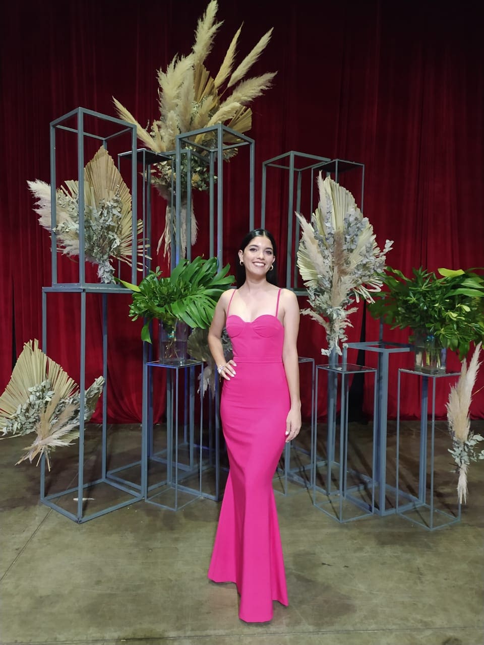 Vestido de egresada color rosa